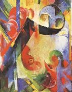Franz Marc Broken Forms (mk34) oil painting reproduction